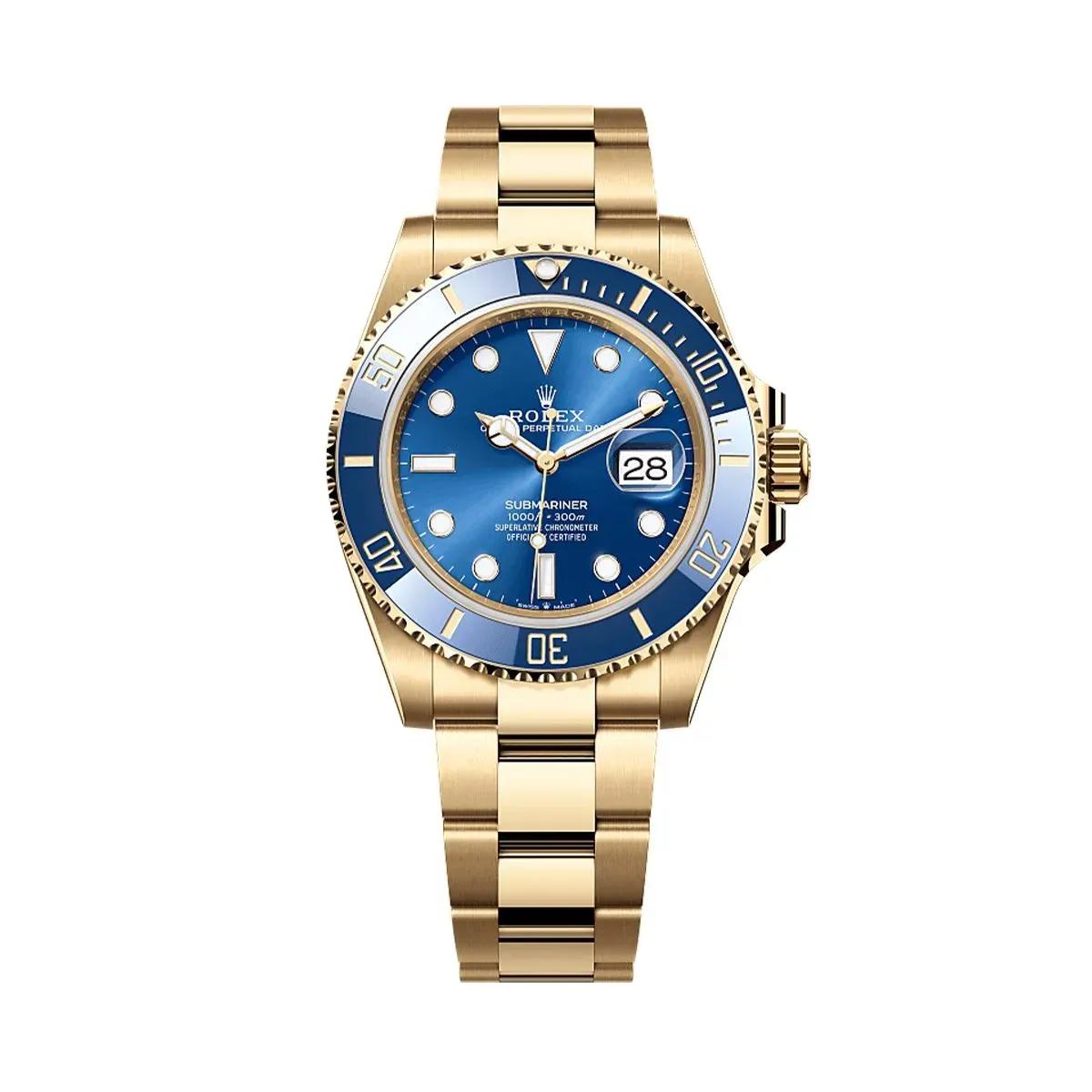 Submariner Yellow Gold Blue